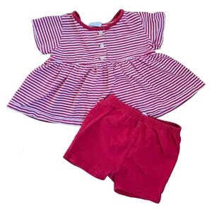 Vintage Y2K Old Navy red and white 2-piece summer set